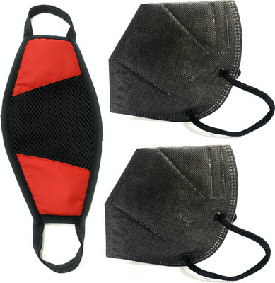Pramadda Outdoor Reusable N 95 Super Face mask and Pollution mesh mask for men and women girls pollution Shield mask for kids 5 layer shield protection mask for adults and kids without respirator and Melt Blown fabric combo pack COM95 Water Resistant, Reusable, Washable(Multicolor, Free Size, Pack o Flipkart