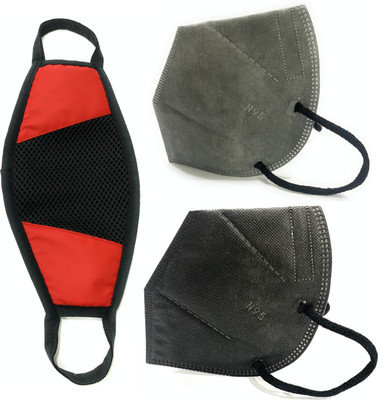 Pramadda Outdoor Reusable N 95 Super Face mask and Pollution mesh mask for men and women girls pollution Shield mask for kids 5 layer shield protection mask for adults and kids without respirator and Melt Blown fabric combo pack CMC95 Water Resistant, Washable, Reusable(Multicolor, Free Size, Pack o Flipkart
