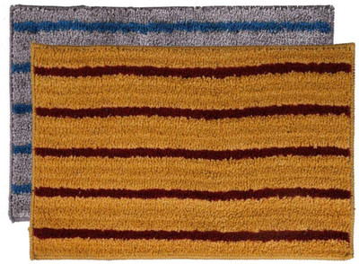 RM Handloom Polyester Door Mat(Multicolor 5, Medium, Pack of 2)