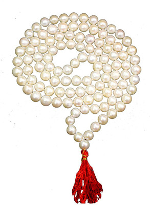 RAM RATAN KENDRA Natural Cultural Round Pearl Mala/Moti Mala 5 MM (Religious Item) Opal Stone Chain