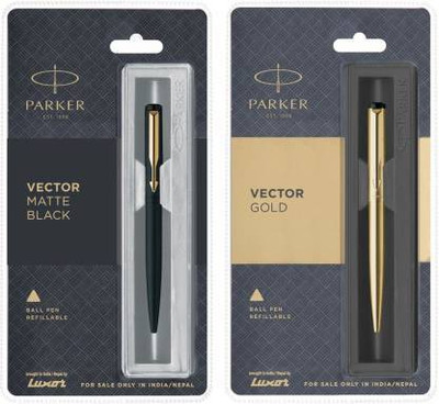 PARKER Pen set Ball Pen(Pack of 2, Ink Color - Black)