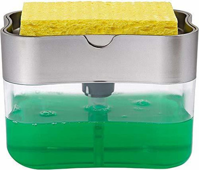 Easydex Soap Dispenser for Kitchen + Sponge Holder 2-in-1 - Innovative Design - Premium Quality Dish Soap Dispenser - Counter Top Sink Dispenser - Instant Refill - Durable & Rustproof 130 ml Soap, Gel, Foam, Liquid Dispenser(Multicolor) Easydex Soap Dispenser for Kitchen + Sponge Holder 2-in-1 - Innovative Design - Premium Quality Dish Soap Dispenser - Counter Top Sink Dispenser - Instant Refill - Durable & Rustproof 130 ml Soap, Gel, Foam, Liquid Dispenser(Multicolor)