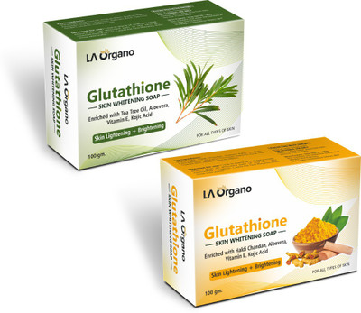 LA Organo Teatree & Haldi Chandan Soap For Lightening & Brightening For All Skin Type (Pack of 2)(2 x 100 g)