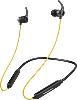 Ambrane ANB-33 BassBand Bluetooth Headset  (Black & Yellow, In the Ear)