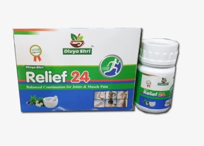 Divya Shri Relief 24 Pain Relief for Joint and Muscle (30 Capsules,120 Gm Powder) Powder(30 x 4 g)