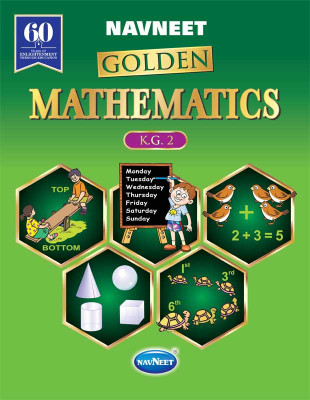 Golden Mathematics KG.-2 SR.K.G. |English| Pre School Book|(Hardcover, Navneet)