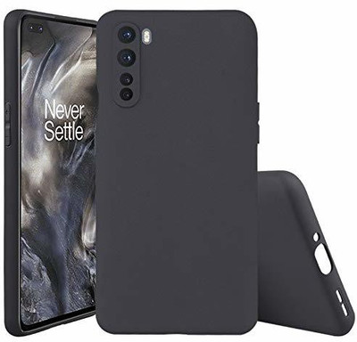 ValueActive Back Cover for OnePlus-Nord-Camera-Candy-Black(Black, Flexible, Silicon)