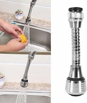 WunderVoX Flexible 6 Inch Sprayer Extension Jet Stream/Water Saving Faucet Faucet Nozzle(Screw On)