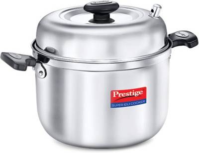 Prestige Stainless Steel Super Idli Cooker Induction &amp; Standard Idli Maker  (4 Plates , 16 Idlis )