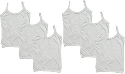 window shop Camisole For Girls(White, Pack of 6)