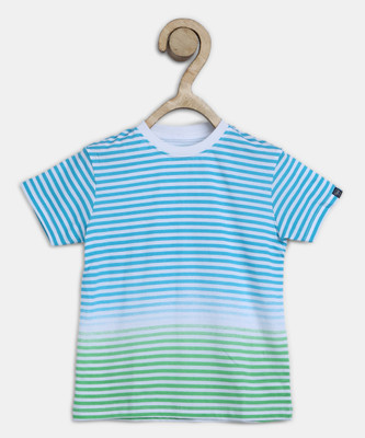 Pepe Jeans Boys Striped Cotton Blend T ShirtMulticolor Pack of 1