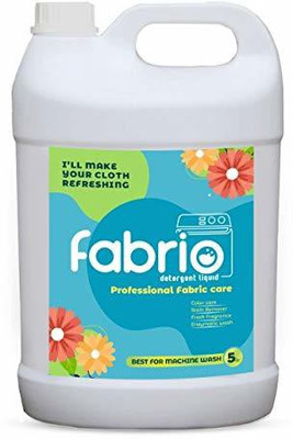 Fabrio Laundry Wash Liquid Detergent 5L | Professional Fabric Care | Best For Machine Wash | Color Care With Stain Remover | Top-Load and Front Load washing Blossom Liquid Detergent(5 L)