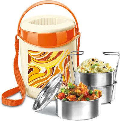 MILTON Econa-Saffron Orange 3 Containers Lunch Box MILTON Econa-Saffron Orange 3 Containers Lunch Box