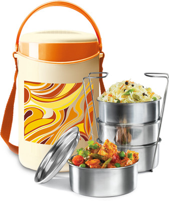 1% OFF on MILTON Econa-Cream With Orange 4 Containers Lunch Box 1% OFF on MILTON Econa-Cream With Orange 4 Containers Lunch Box