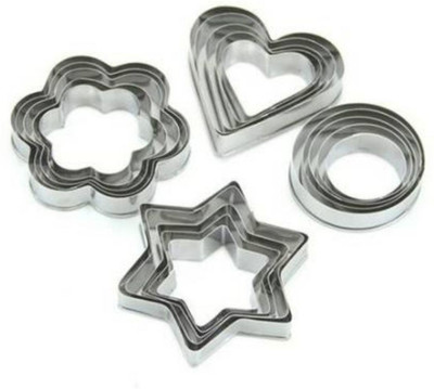 Vibgyor Products Aluminium Cupcake/Muffin Mould 16(Pack of 1)