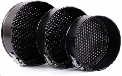 Lekh Enterprise Aluminium Cake Mould 3 x Round Cake Mould(Pack of 3)