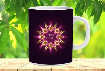 Love And Joy Best Quality Diwali Wishes DLNo35 Ceramic Coffee Mug(350 ml)