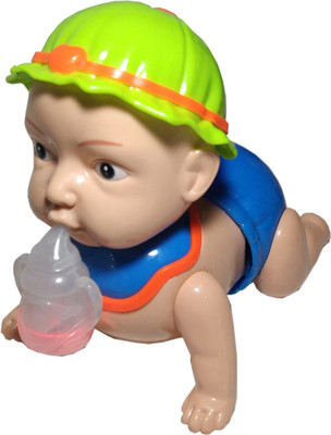 Sheetal CRAWLING BABY WITH MUSIC & LIGHTS(Green, Red, Beige, White)