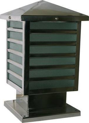 SIGNOTECH vl-4-sqaure Gate Light Outdoor Lamp(Black)