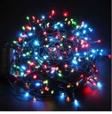 METTSTONE 75 LEDs 7.87 m Multicolor Flickering, Color Changing String Rice Lights(Pack of 1)