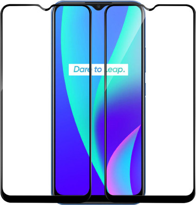 VAlight Edge To Edge Tempered Glass for Realme C12(Pack of 2)