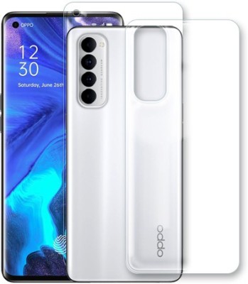 DVS MOBILE ACCESSORIES Front and Back Tempered Glass for Oppo Reno4 Pro(Pack of 1)