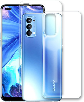 MUTAALI Front and Back Tempered Glass for Oppo Reno4(Pack of 1)