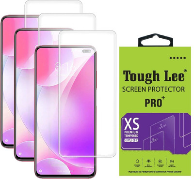 Tough Lee Tempered Glass Guard for Poco X2, Poco X3, Poco M2 Pro, Mi Redmi Note 9 Pro, Mi Redmi Note 9 Pro Max(Pack of 3)