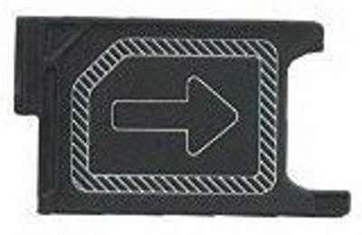 Shockware Sim Card Tray(Compatible With Sony Xperia Z3 : Black)