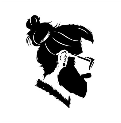amazinghub 60 cm a...lookofbeard Self Adhesive Sticker(Pack of 1)