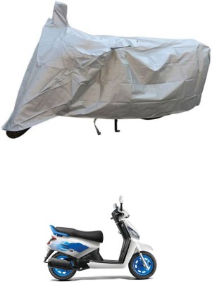 RONISH Two Wheeler Cover for Mahindra(Gusto 125, Silver)