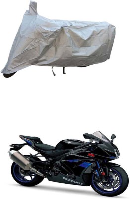 RONISH Two Wheeler Cover for Suzuki(GSX, Silver)