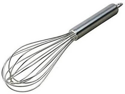 JAYKAR Stainless Steel bread dough whisk whipper for pastry,cake, pizza, whisker for eggs, cream, frother for milkshake, lassi, buttermilk, soup, coffee Great alternatives to a blender, mixer or hook Plastic, Stainless Steel Balloon Whisk deal from flipkart