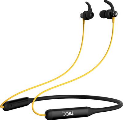 boAt Rockerz 335 Bluetooth Headset Blazing Yellow In the Ear