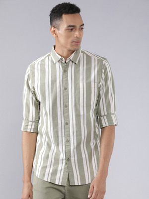 HIGHLANDER Men Striped Casual Multicolor Shirt