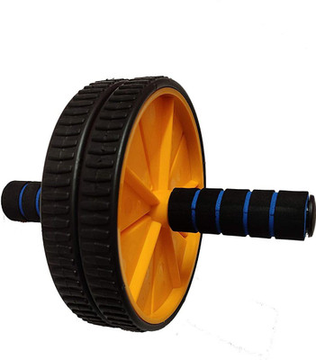 Worricow Good Quality Ab Double Wheel Roller Ab Exerciser(Yellow, Black)