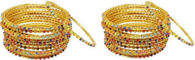 Chrishan Alloy Gold-plated Bangle Set(Pack of 24)