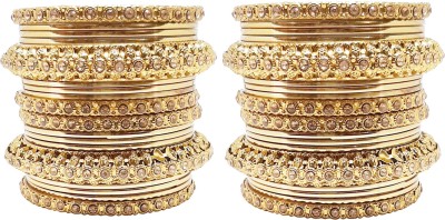 Chrishan Alloy Gold-plated Bangle Set