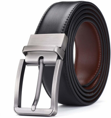 Gorch Men Formal, Casual Black, Brown Artificial Leather Reversible Belt