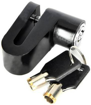 GEDGETS FAM Universal Bike Bicycle Motorcycle Brake Disc/Disk Lock Security Anti-Theft Safety With 2 Keys Disc Lock(Black)