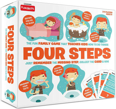 FUNSKOOL Four Steps A Simple Game For Daily Routine Educational Board Games Board Game