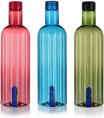 AK HUB 1000 ml Plastic Bottle(Pack of 3, Multicolor)