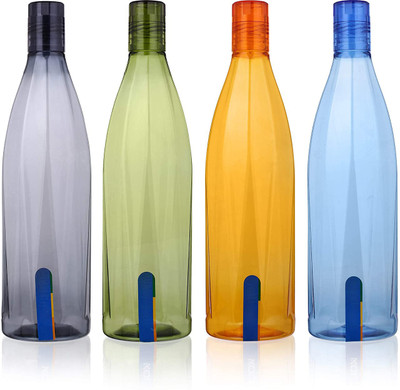 AK HUB 1000 ml Plastic Bottle(Pack of 4, Multicolor)