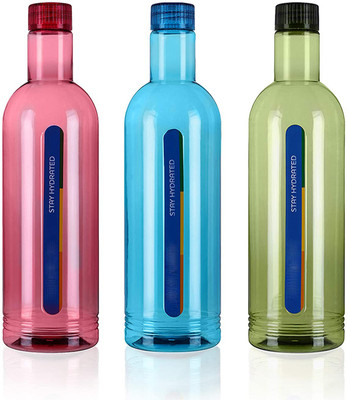 Randal 1000 ml Plastic Bottle(Pack of 3, Multicolor)