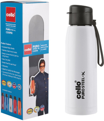 cello 900 ml Plastic, Steel Bottle(Pack of 1, White)