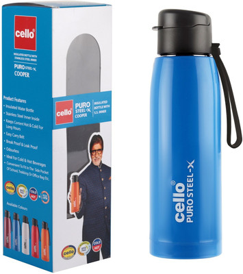 cello 600 ml Plastic, Steel Bottle(Pack of 1, Blue)