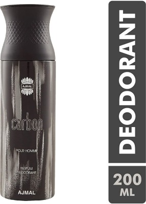 Ajmal Carbon Homme Deodrant 200ML For Men Deodorant Spray  -  For Men & Women(200 ml)