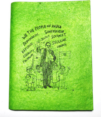 Cutrunn Hand Made A5 Diary Unrulled 100 Pages(Green)