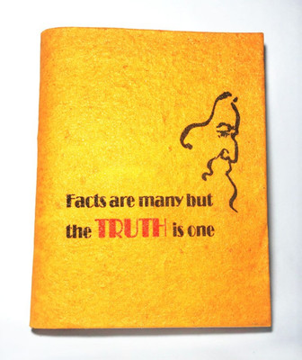 Cutrunn Hand Made A5 Diary Unrulled 100 Pages(Yellow)