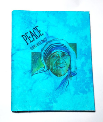 Cutrunn Hand Made A5 Diary Unrulled 100 Pages(Blue)